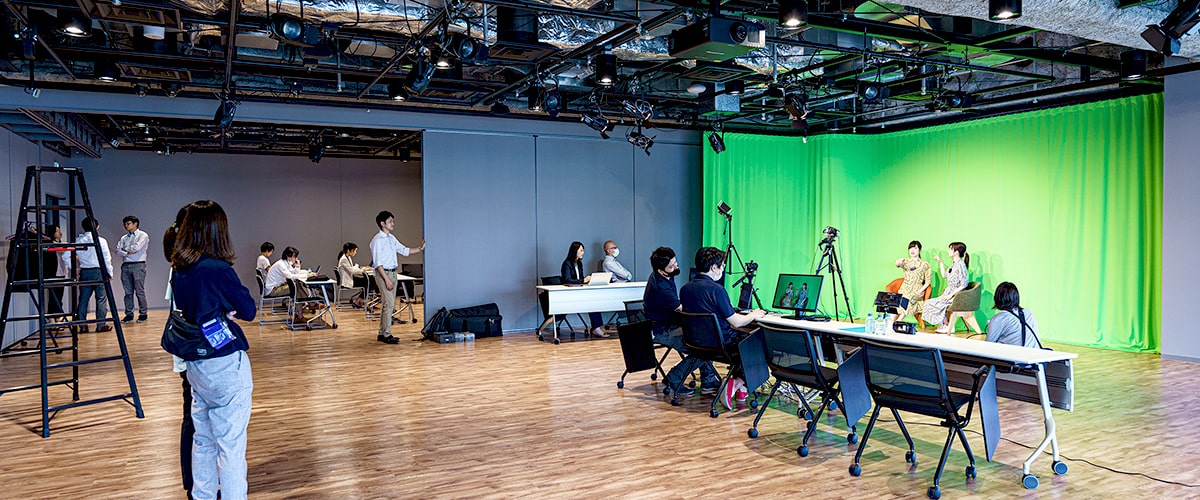 東京ポートシティ竹芝 ポートスタジオ会場と設備備品のイメージ